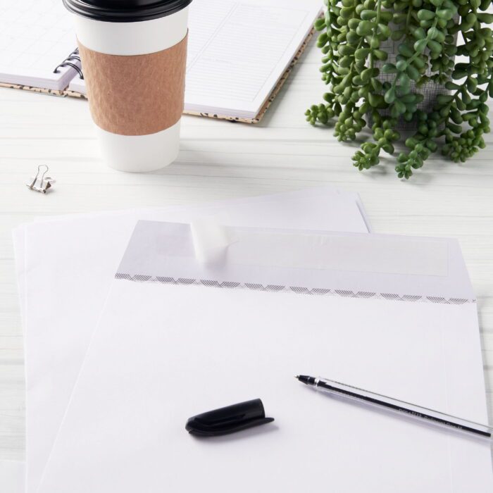 Peel and Stick Catalog Envelopes, White, 9 in X 12 In, 6 Count - Image 3