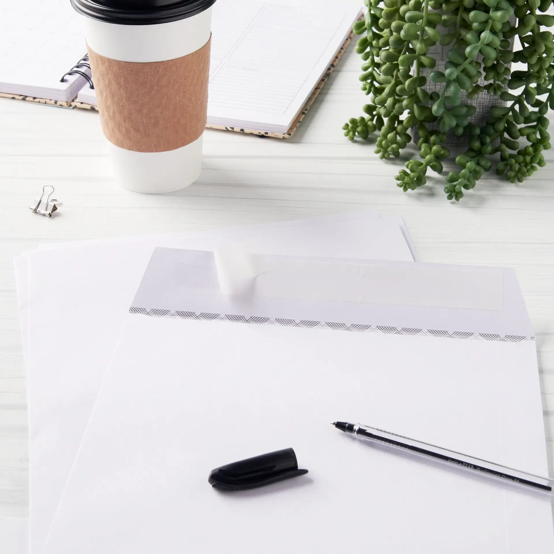 Peel and Stick Catalog Envelopes, White, 9 in X 12 In, 6 Count - Image 3