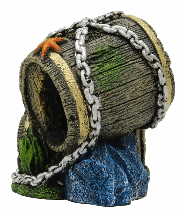 Barrel Aquarium Ornament - Multicolor - Image 3