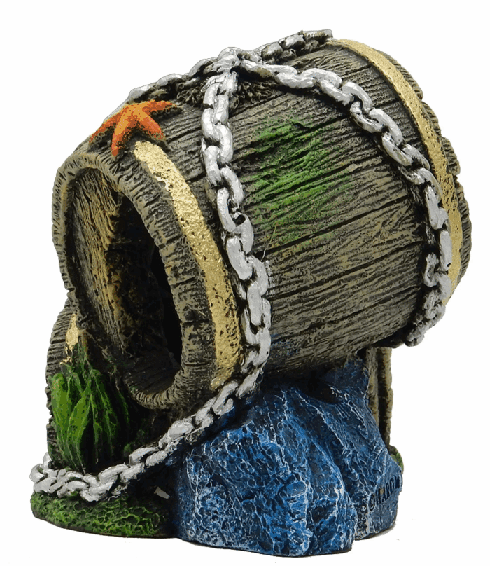 Barrel Aquarium Ornament - Multicolor - Image 3