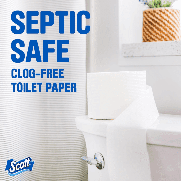 Comfortplus Toilet Paper, 12 Double Rolls, 231 Sheets per Roll, Septic-Safe, 1-Ply Toilet Tissue - Image 8