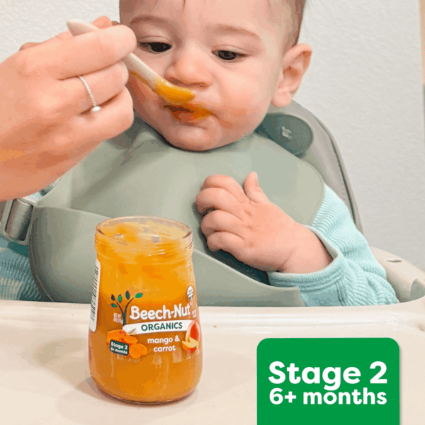 Organics Stage 2 Organic Baby Food, Banana & Granola, 4 Oz Jar - Image 5