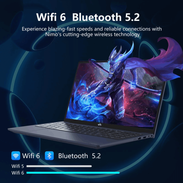 2025 Newest , 15.6-Inch FHD Display  with Intel Quad Core-12Th N100(Up to 3.4Ghz), 16GB RAM 1TB ROM Business  Computer, Fingerprint, Type C, Windows 11 Home, Blue - Image 7