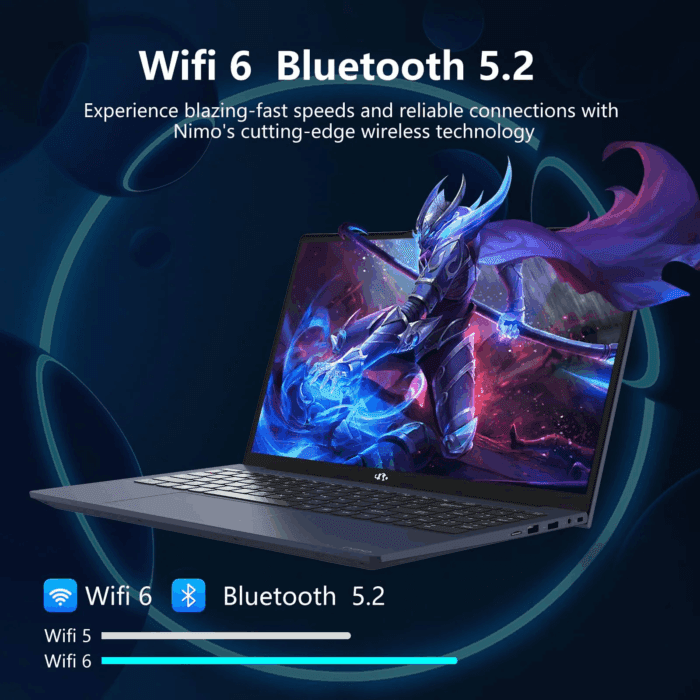 2025 Newest , 15.6-Inch FHD Display  with Intel Quad Core-12Th N100(Up to 3.4Ghz), 16GB RAM 1TB ROM Business  Computer, Fingerprint, Type C, Windows 11 Home, Blue - Image 7