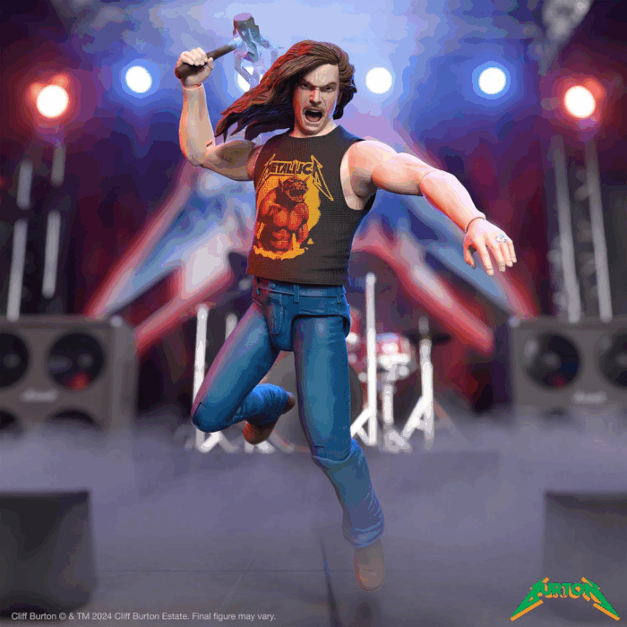 ULTIMATES! Cliff Burton (Superhero Poster) - 7" Action Figure with Accessories Heavy Metal Collectibles and Retro Toys - Image 4