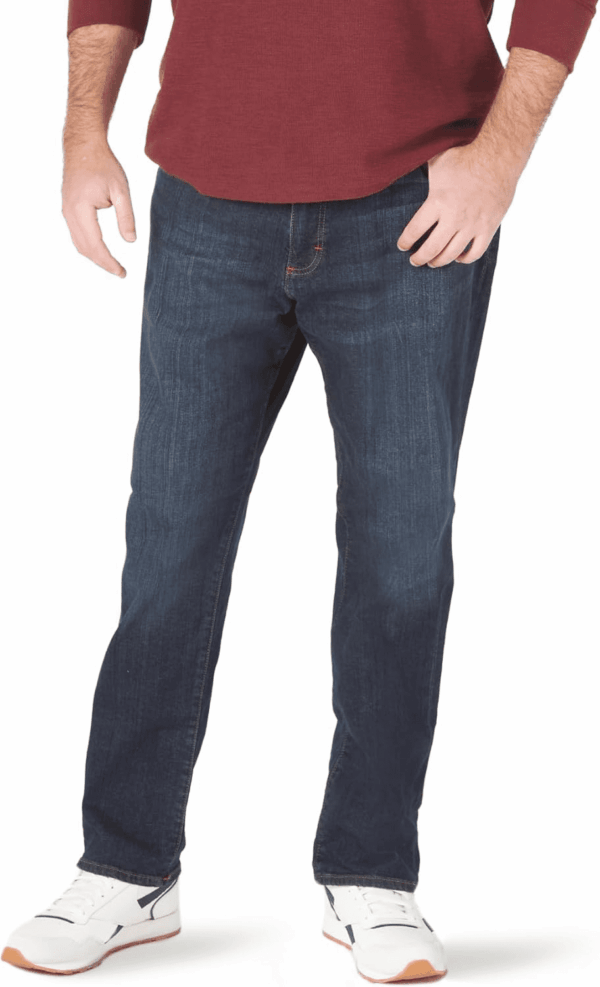 Men'S Big and Tall Extreme Motion Straight Taper Jean