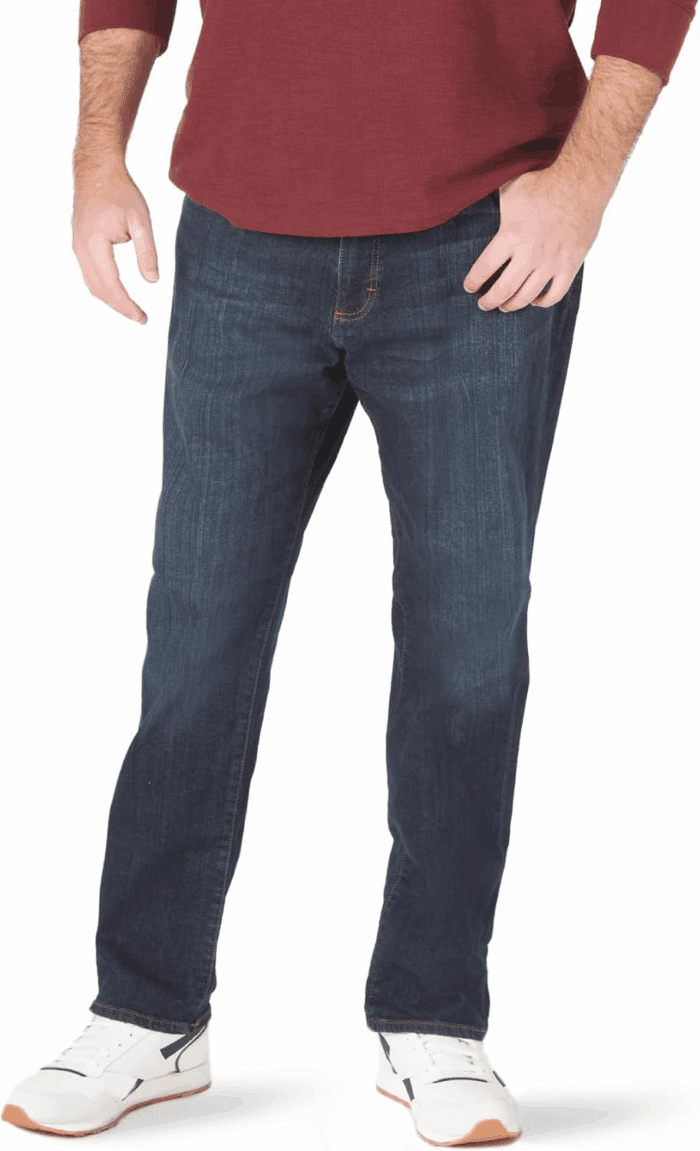 Men'S Big and Tall Extreme Motion Straight Taper Jean