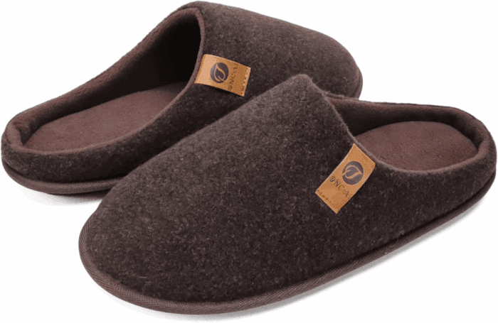 Mens Cozy Memory Foam Scuff Slippers Slip on Warm House Shoes Indoor/Outdoor with Best Arch Support - Image 4