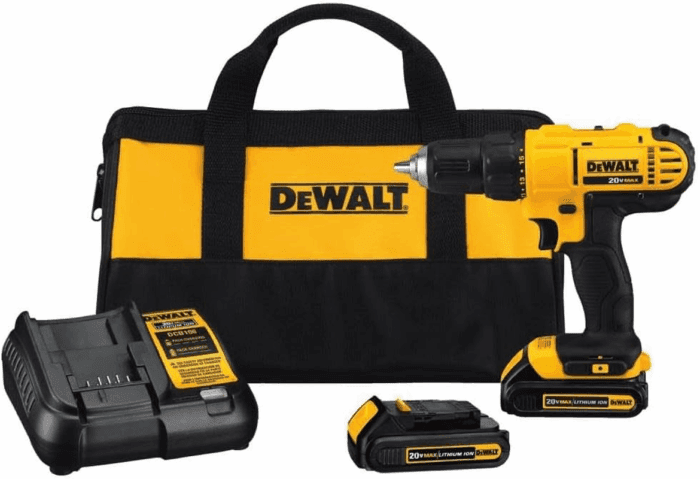 20V Max Cordless Drill/Driver Kit, 2 Batteries and Charger Included (DCD771C2)