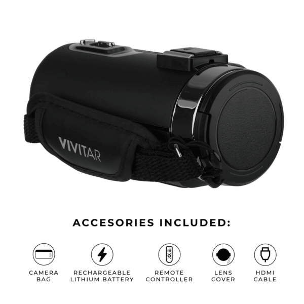 4K HD Digital Video Camera with Wifi, Built in Night Vision, and 3" Touch Rotational Display - Image 5