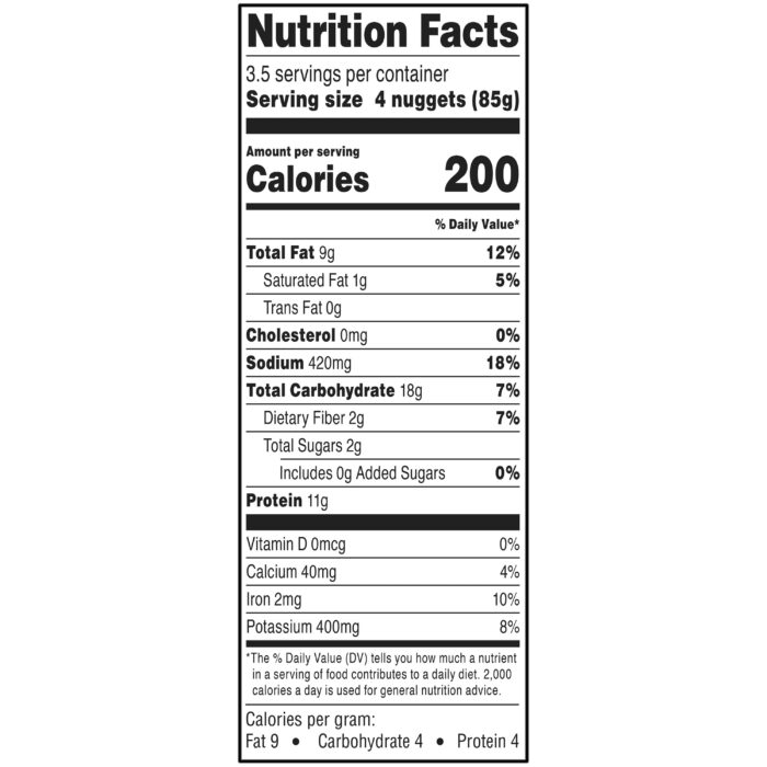 Plant-Based Chick'N Nuggets, 10.5 Oz (Frozen) - Image 3