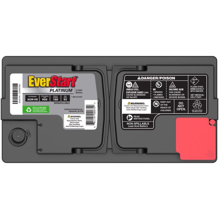 Platinum AGM Automotive Battery, Group Size H8 / LN5 / 49 12 Volt, 900 CCA - Image 6