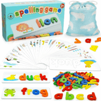 Alphabet ABC Learning Educational Toys for 2 3 4 5 Years Old Boys Girls, Wooden Puzzle Flash Cards Preschool Activity Letter Matching Games for Kids Toddlers - Image 6