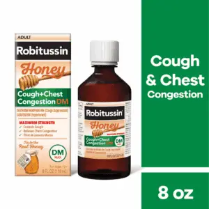 Max Strength Cough Congestion DM and Cold Medicine, Honey, 8 Fl Oz