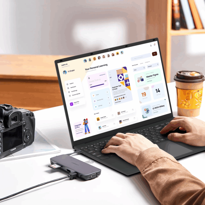 16 Inch Windows 11 Pro Laptop 16GB RAM 512GB SSD with 4 Core Intel Alder Lake N95, 1920X1200 FHD IPS Screen, Fingerprint, Backlit Keyboard, Ultra Thin and Light - Image 2