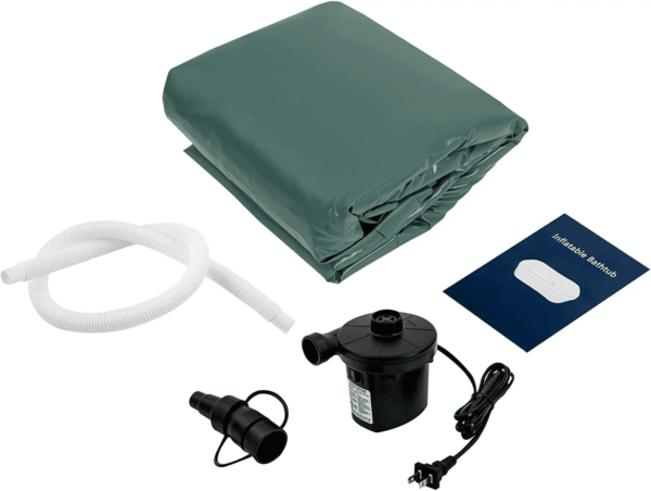 For Adult Spa Inflatable Adult Bath Tub, Foldable Portable Inflatable Soaking Bathtub with Electric Air Pump Blow up Bathtub - Image 7