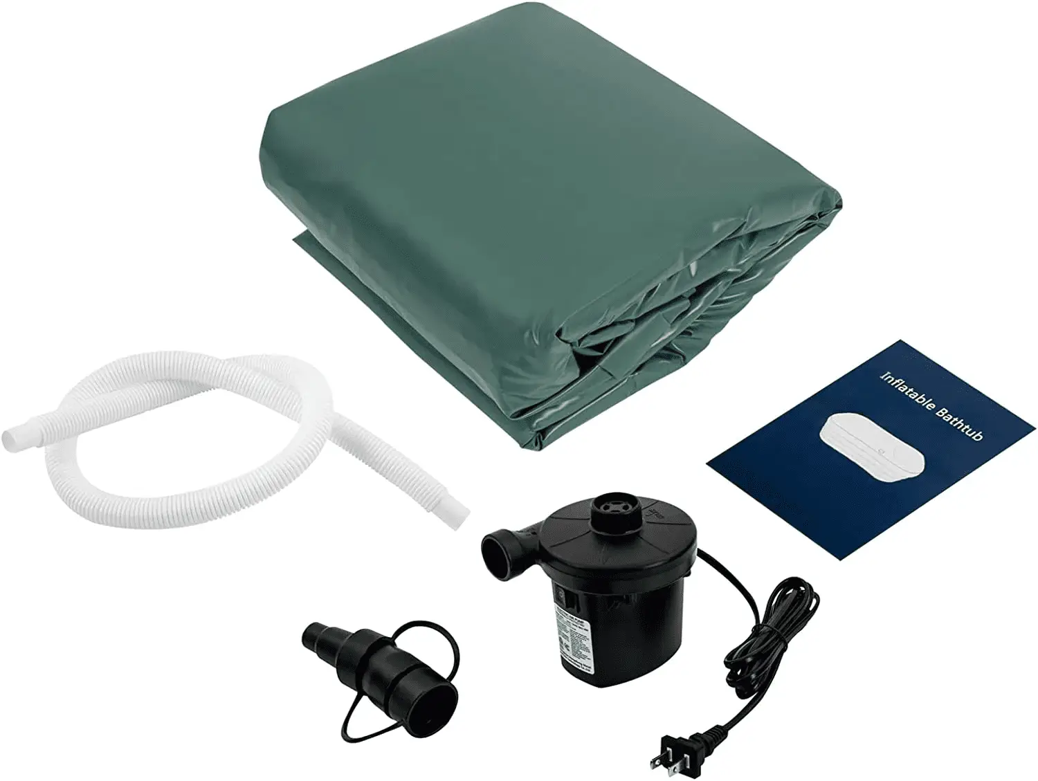 For Adult Spa Inflatable Adult Bath Tub, Foldable Portable Inflatable Soaking Bathtub with Electric Air Pump Blow up Bathtub - Image 7