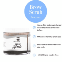 Brow Scrub, Eyebrow Exfoliator, for Longer Lasting Henna or Tint Application, Brow Scrubber Exfoliator to Prepare the Area for Henna, Tinting and Some PMU and Skin Care Treatments 50G. - Image 2