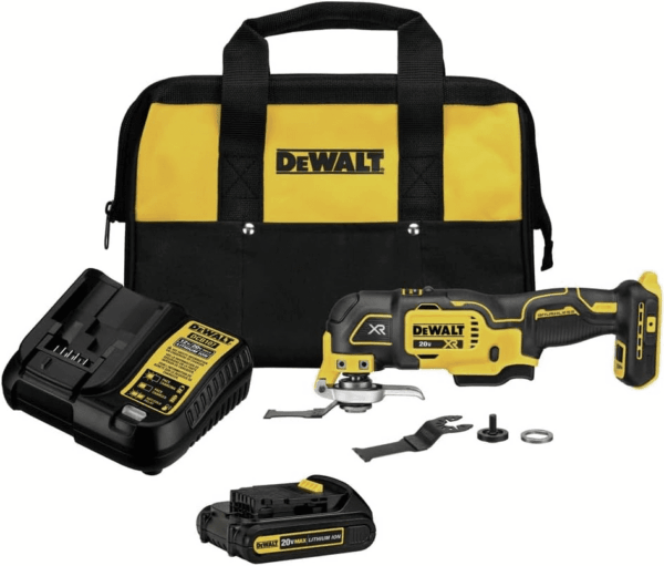 20V MAX XR Oscillating Tool Kit, 3 Speed, with Blades, Battery and Charger Included (DCS356C1)
