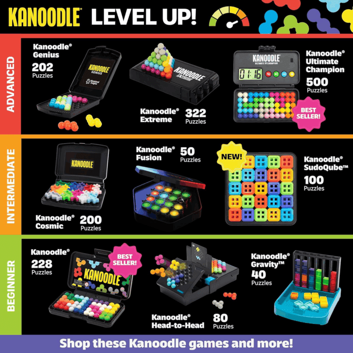 Kanoodle 3D Brain Teaser Puzzle for Ages 7+ Brain Games for Kids and Adults, Travel Games - Image 6