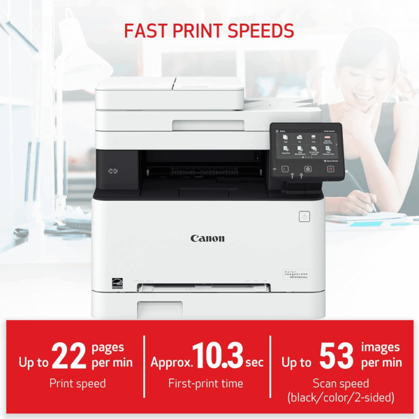 Color Imageclass Mf656Cdw - Wireless Duplex Laser Printer, All-In-One with Copier, Scanner, Fax, Auto Document Feeder, Mobile Ready, 3 Year Limited Warranty, 22 PPM, White - Image 5