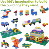 1100 Pieces Building Bricks, Compatible with Lego Classic Building Blocks Bulk with Baseplates, Doors Windows and Wheels, STEM Creative Construction Toys for 6 7 8 9 10 11 12 Year Old - Image 2