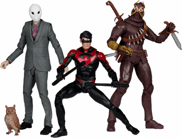 - DC Multiverse Nightwing Vs Talon & Owl 7In Figure 3Pk Gold Label