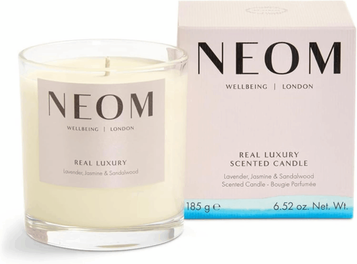 - Real Luxury Scented Candle,1 Wick | Lavender & Rosewood | Essential Oil Aromatherapy Candle | Scent to De-Stress - Image 2