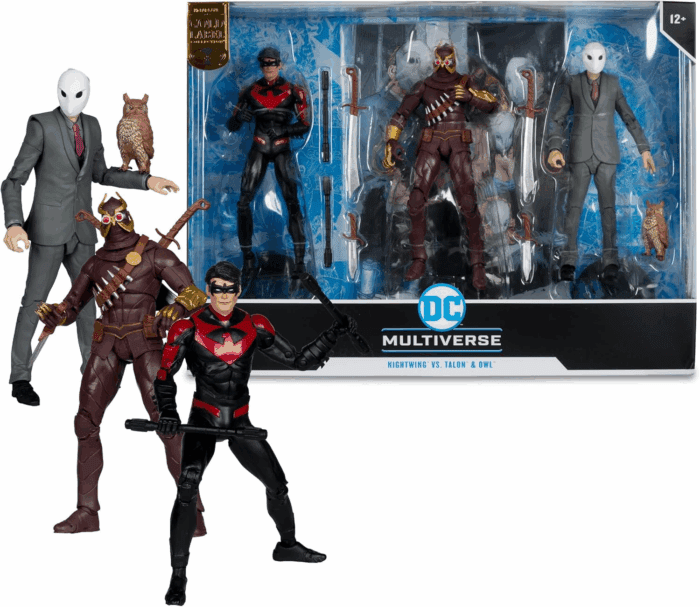 - DC Multiverse Nightwing Vs Talon & Owl 7In Figure 3Pk Gold Label - Image 10