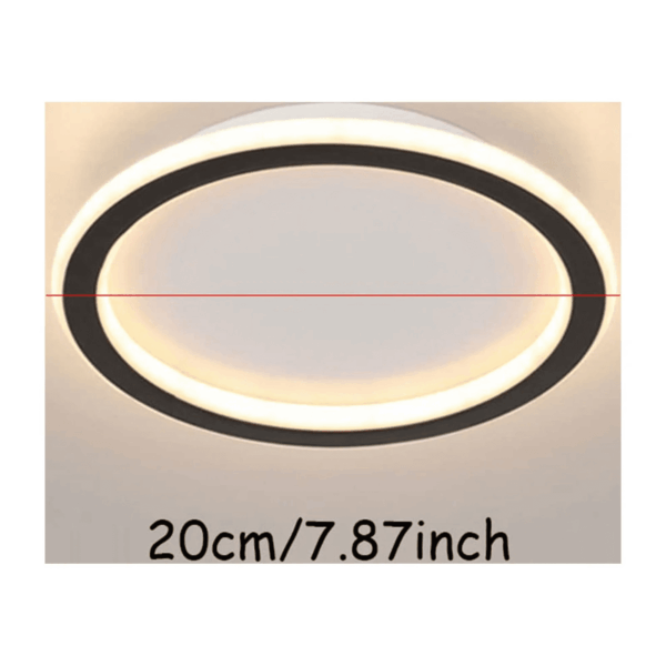 Modern Led Ceiling Light round Ceiling Lamp Acrylic Flush Mount Ceiling Lamp Fixture for Bedroom Kitchen Hallway Entry, Warm White - Image 5