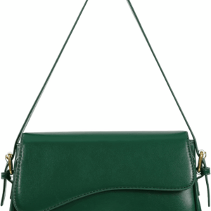 Shoulder Bag for Women Y2K Trendy Purse Vegan Leather Hobo Handbags Clutch Saddle Bag with 2 Removable Strap