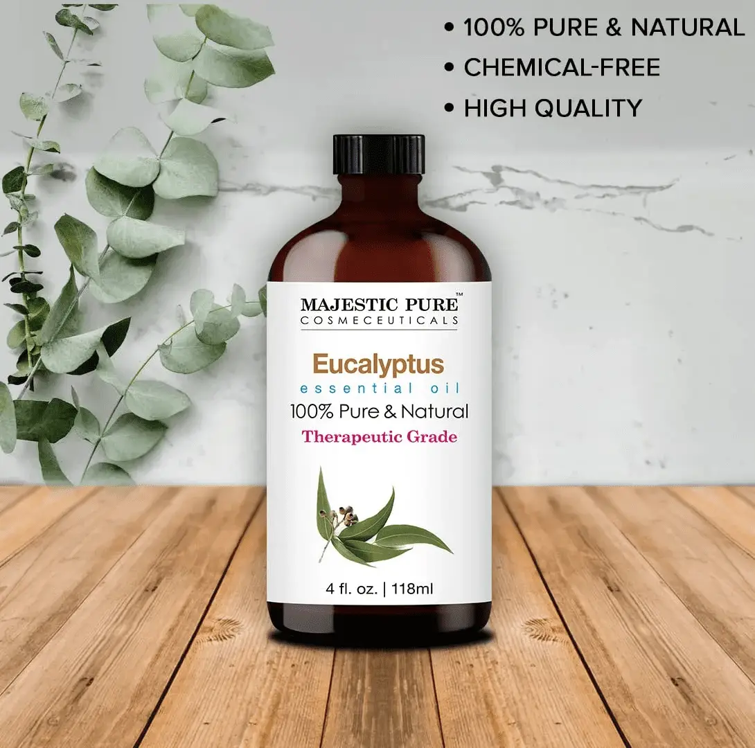 Eucalyptus Essential Oil | 100% Pure and Natural Eucalyptus Oil | Premium Grade Essential Oils for Hair Care, Home Diffusers, Skin, Aromatherapy, Massage and Humidifiers | 4 Fl Oz - Image 4