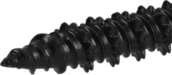 Concrete Screw Anchor Black, 3/16 X 1.25", Flat Head, Steel, New, 12 Pack - Image 2