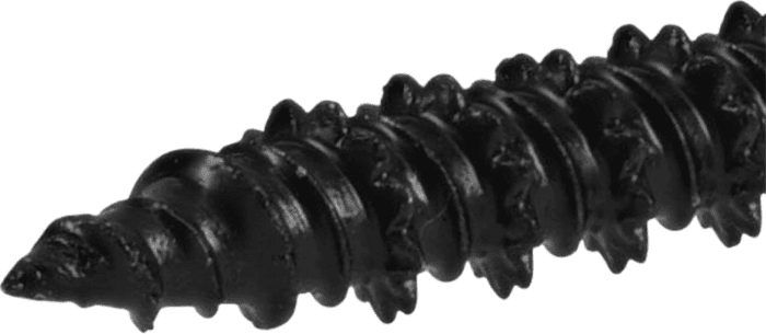 Concrete Screw Anchor Black, 3/16 X 1.25", Flat Head, Steel, New, 12 Pack - Image 2