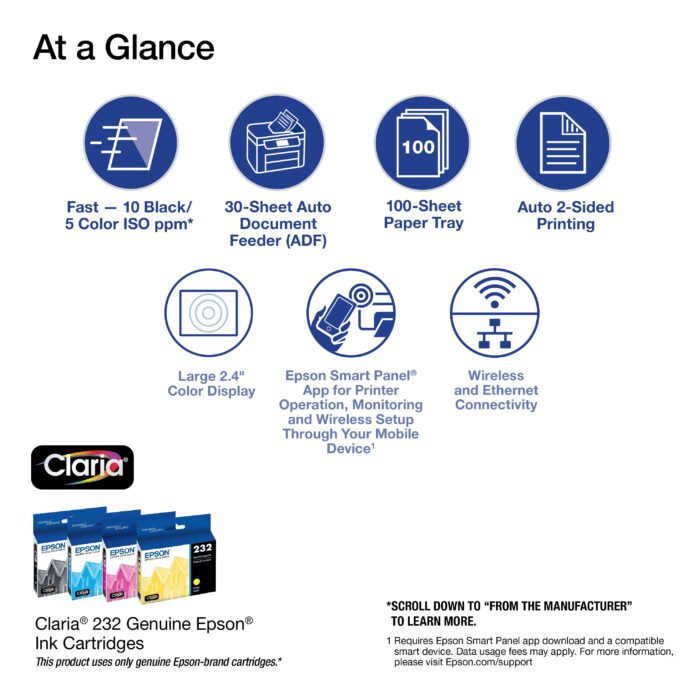 Workforce WF-2950 All-In-One Wireless Color Printer with Scanner, Copier and Fax - Image 3