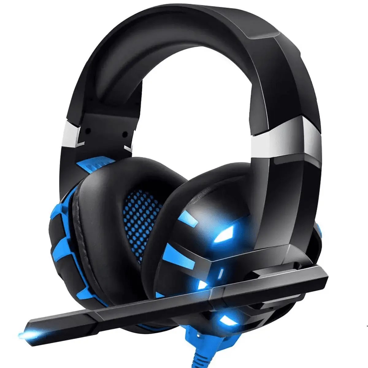 Stereo Gaming Headset for PS4, Xbox One, PC, Mobile, Noise Canceling over Ear Headphone with Mic and LED Light - Image 3