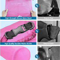 Dry Bag Waterproof for Women Men, 5L/10L/20L/30L/40L Roll Top Lightweight Dry Storage Bag Backpack with Phone Case for Travel, Swimming, Boating, Kayaking, Camping & Beach, 11 Transparent Colors - Image 4