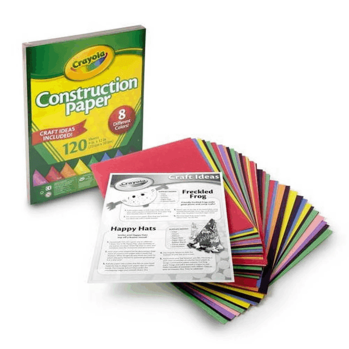 Construction Paper, 120 Pgs, School Supplies for Kindergarten, 10 Colors, Arts & Crafts Supplies, Classroom Must Haves - Image 2