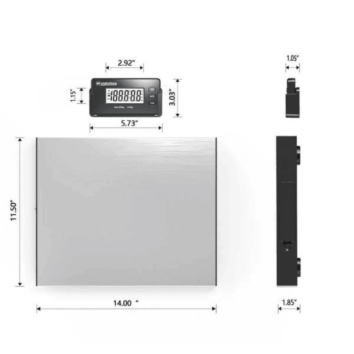 Wireless Digital Shipping Scale Postal Parcel Scale 440 Lbs Stainless Steel - Image 3