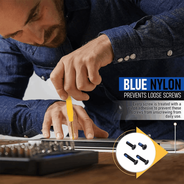 400Pcs Laptop Screws W/Blue Nylok (20 Sizes) Titanium Nitride Screw Driver, Notebook - Image 2