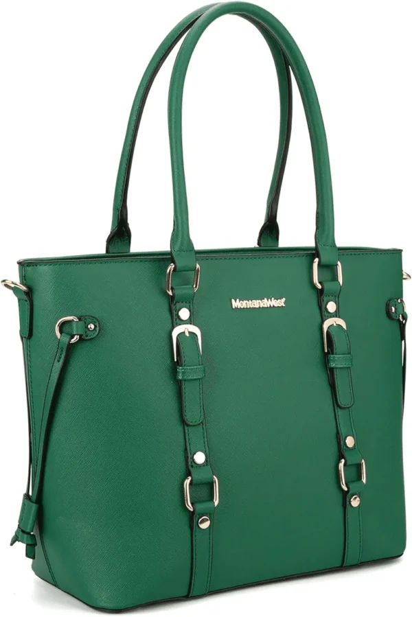 3PCS Purses for Women Tote Bag and Wallet Set Shoulder Satchel Handbags - Image 5