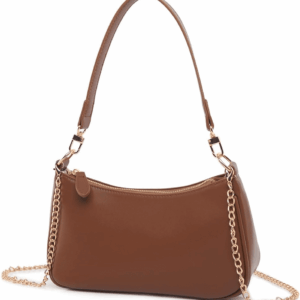 Shoulder Bag for Women with 2 Removable Straps and Zipper Closure Crossbody Bags Clutch Tote Handbags Purses