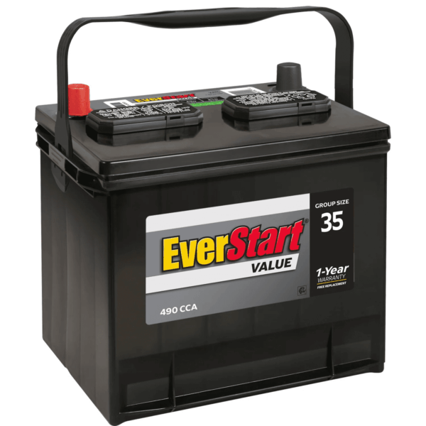 Value Lead Acid Automotive Battery, Group Size 35 12 Volt, 490 CCA - Image 2
