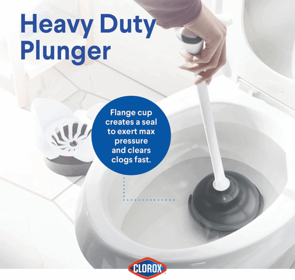 Toilet Plunger with Hideaway Caddy – Toilet Plunger for Bathroom, Bathroom Organizers & Storage, Bathroom Accessories, Toilet Unclogger, Plunger with Holder - Image 5