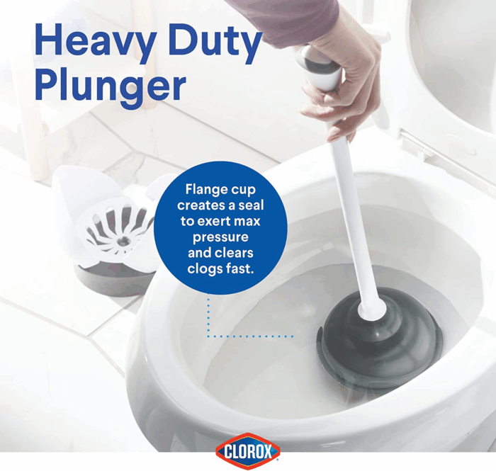 Toilet Plunger with Hideaway Caddy – Toilet Plunger for Bathroom, Bathroom Organizers & Storage, Bathroom Accessories, Toilet Unclogger, Plunger with Holder - Image 5