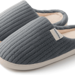 Slippers for Women, Warm Memory Foam Comfy House Slippers with Anti-Skid Rubber Sole for Indoor and Outdoor