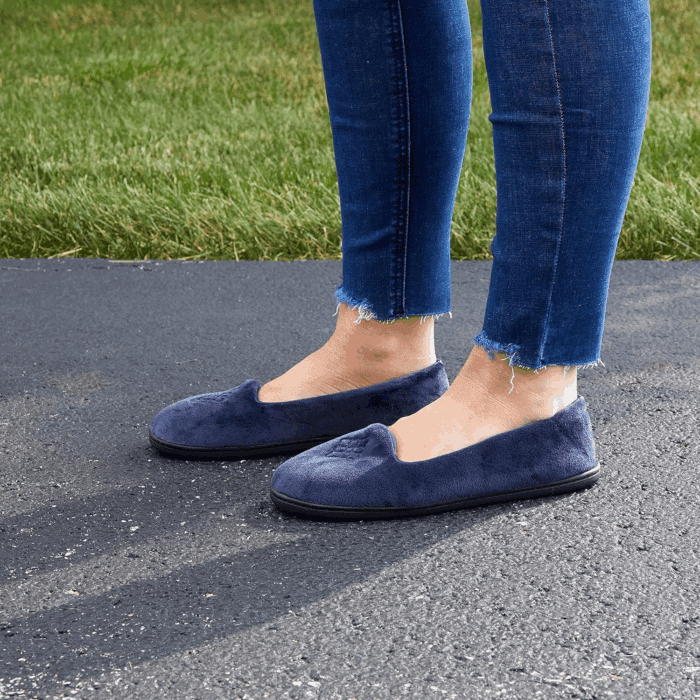 Women'S Cozy Memory Foam Indoor Rebecca Closed Back House Ballet Slipper with Wide Widths - Image 2