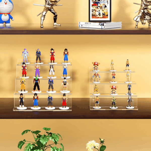 2 Pack 9 Inch Acrylic Risers Display Stands, 4 Tier Perfume Organizer Display Shelf & Versatile Cupcake Stand Holder, Display Risers for Figures, Dessert Shelves for Party Decoration Organizer - Image 3