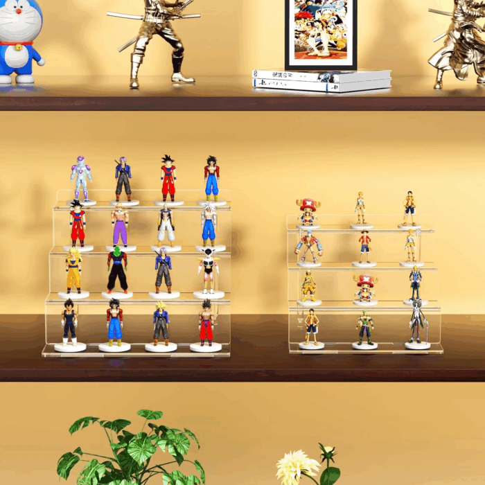 2 Pack 9 Inch Acrylic Risers Display Stands, 4 Tier Perfume Organizer Display Shelf & Versatile Cupcake Stand Holder, Display Risers for Figures, Dessert Shelves for Party Decoration Organizer - Image 3
