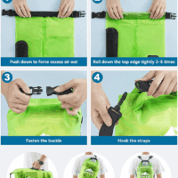 Dry Bag Waterproof for Women Men, 5L/10L/20L/30L/40L Roll Top Lightweight Dry Storage Bag Backpack with Phone Case for Travel, Swimming, Boating, Kayaking, Camping & Beach, 11 Transparent Colors - Image 5